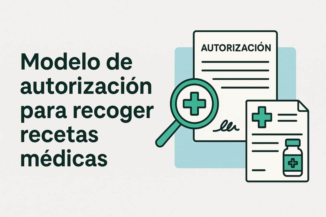 Modelo de autorización para recoger recetas médicas