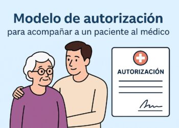 Modelo de autorización para acompañar a un paciente al médico