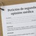 Petición de segunda opinión médica en la Seguridad Social (Modelo descargable)